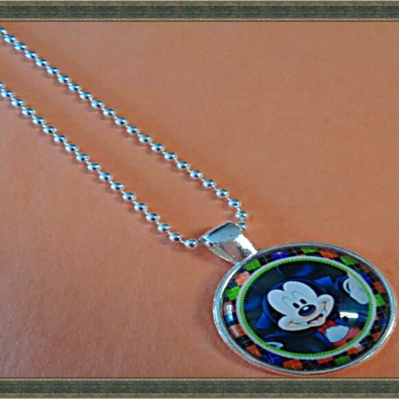 Halloween Mickey Mouse Vampire Design Necklace For Kids - Picture 1 of 1